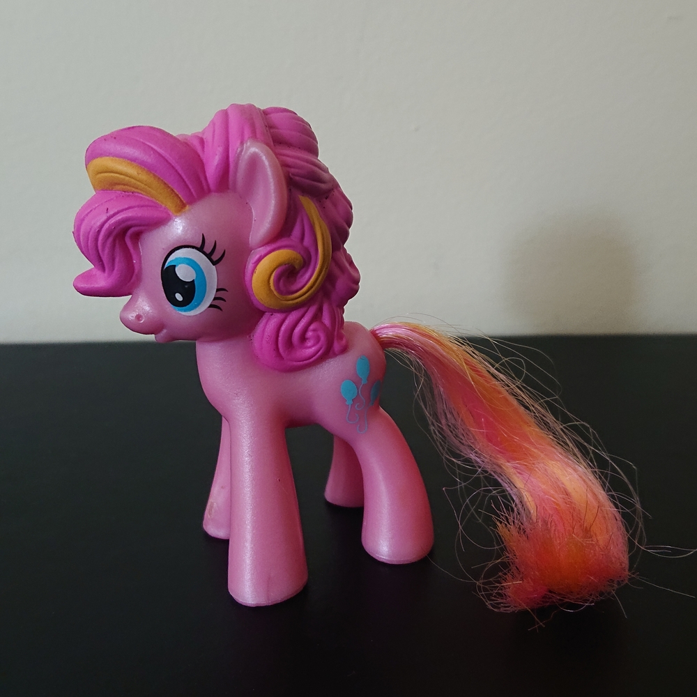 Hasbro My Little Pony MLP - Pinkie Pie 3" Figure - Plastic Hair - McDonald's